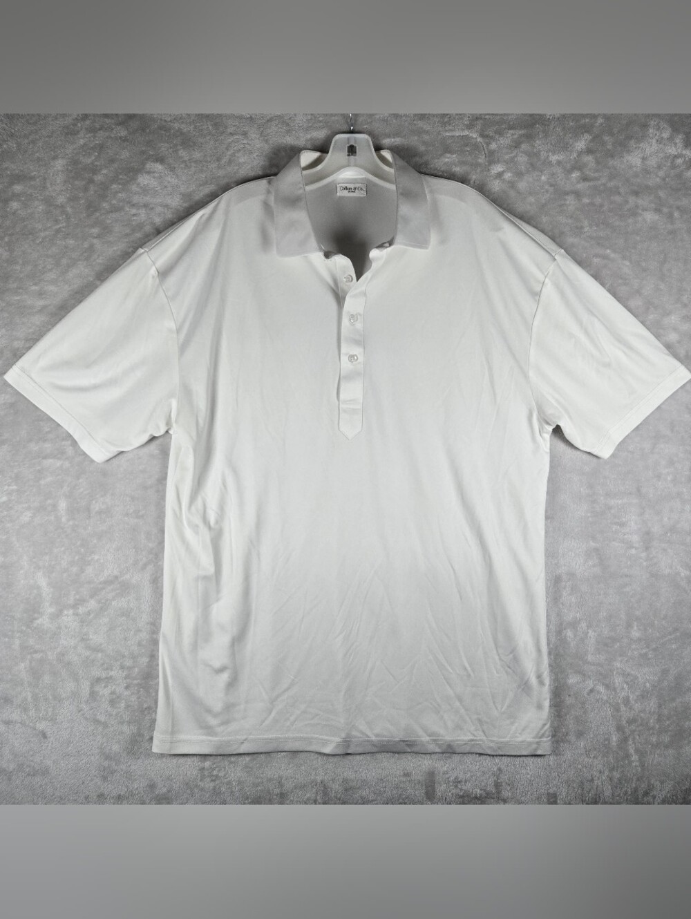 Collars and Co Dress Collar Polo Shirt Men Size XXL 2XL White Short Sleeve